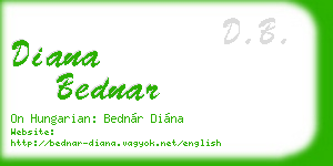 diana bednar business card