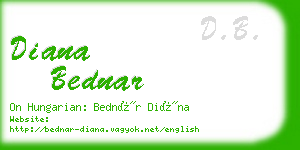 diana bednar business card